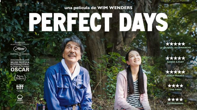 Cartel para 'Perfect Days' una obra sencilla del director Win Wenders