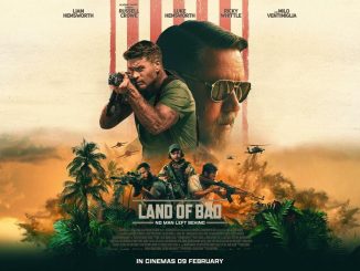 Cartel para 'Land of Bad' un thriller de acción con Russell Crowe y Liam Hemsworth